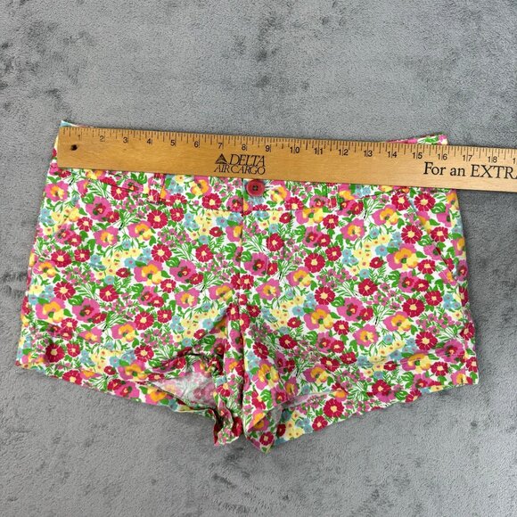 LILLY PULITZER Womens Floral Multicolor Mini Summer Shorts Cute Girly Short Sz 6 - Picture 5 of 7